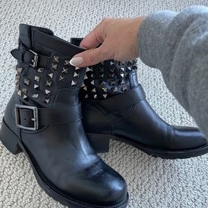Valentino rock stud boots size 8